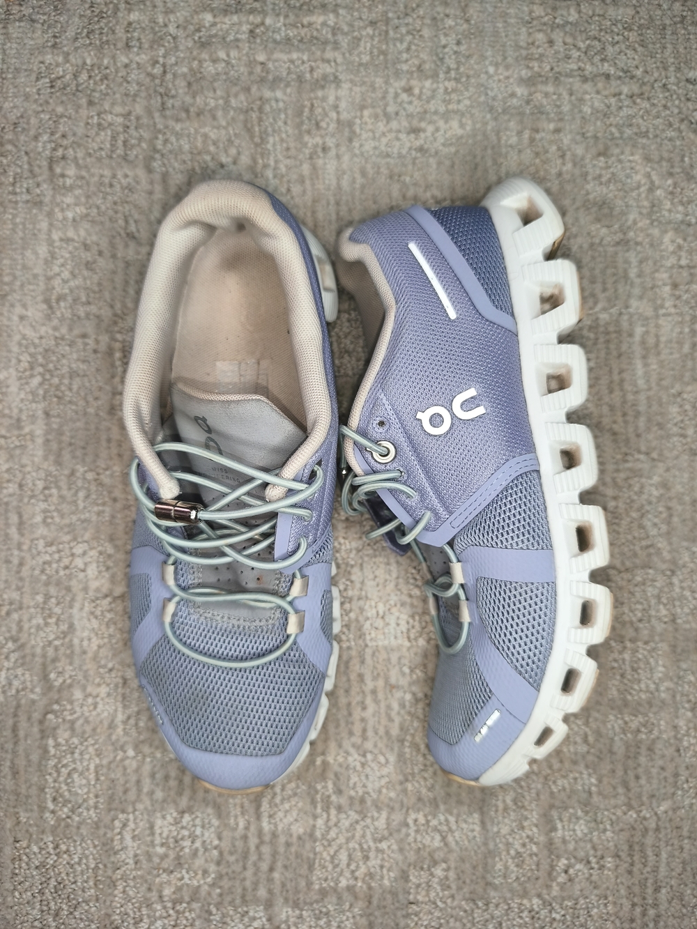 On Cloud 5 Women's Running Shoes Size 7 Nimbus Alloy Purple Low Top Sneakers EUC